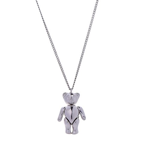 dior homme teddy bear necklace metal hardior medallion replica|lady dior bag.